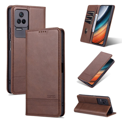 AZNS Magnetic Calf Texture Leather Phone Case