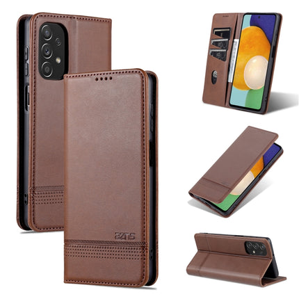 AZNS Magnetic Calf Texture Leather Phone Case