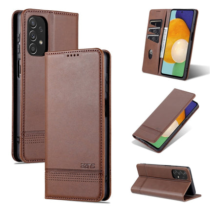 AZNS Magnetic Calf Texture Leather Phone Case