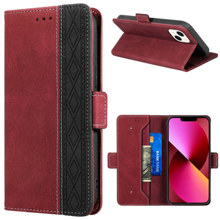 Stitching Magnetic RFID Leather Case, For iPhone 13 mini, For iPhone 13, For iPhone 13 Pro, For iPhone 13 Pro Max, For iPhone 12 mini, For iPhone 12 / 12 Pro