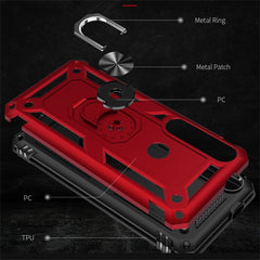 Armor Shockproof TPU + PC Protective Case with 360 Degree Rotation Holder, For Motorola Moto G8 Plus