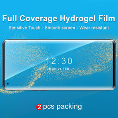 2 PCS IMAK Curved Full Screen Hydrogel Film Front Protector, For OPPO Find X5 Pro