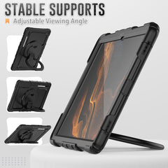 Shoulder Strap Silicone + PC Tablet Case, For Samsung Galaxy Tab S8 Ultra