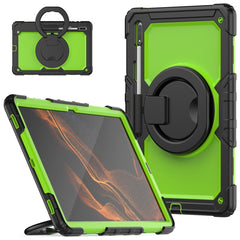 Shoulder Strap Silicone + PC Tablet Case, For Samsung Galaxy Tab S8 Ultra