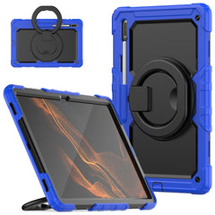 Shoulder Strap Silicone + PC Tablet Case, For Samsung Galaxy Tab S8 Ultra