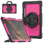 For Samsung Galaxy Tab S8 Ultra / Black Rose Red