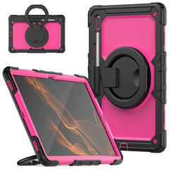 Shoulder Strap Silicone + PC Tablet Case, For Samsung Galaxy Tab S8 Ultra