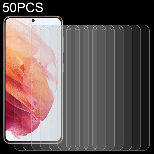 50 PCS 0.26mm 9H 2.5D Tempered Glass Film, For Samsung Galaxy S21 5G(50pcs), For Samsung Galaxy S21+ 5G(50pcs), For Samsung Galaxy S22 5G(50pcs), For Samsung Galaxy S22+ 5G(50pcs)