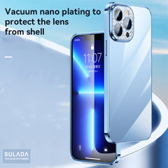 SULADA Diamond Lens Protector Plated Frosted Case, For iPhone 13, For iPhone 13 Pro, For iPhone 13 Pro Max, For iPhone 12, For iPhone 12 Pro