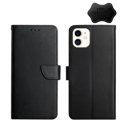 Genuine Leather Fingerprint-proof Horizontal Flip Phone Case, For iPhone 7, For iPhone 7 Plus, For iPhone 11, For iPhone 11 Pro, For iPhone 11 Pro Max, For iPhone 12 mini, For iPhone 12 Pro, For iPhone 12 Pro Max, For iPhone 13, For iPhone 13 mini�����...