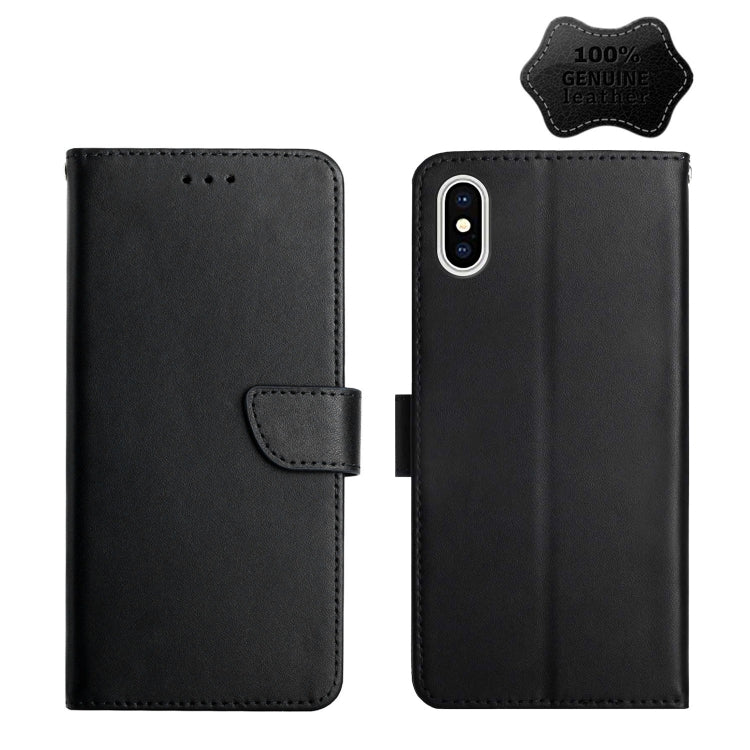 Genuine Leather Fingerprint-proof Horizontal Flip Phone Case, For iPhone X, For iPhone XR, For iPhone XS Max