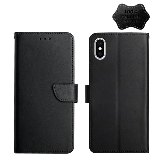 Genuine Leather Fingerprint-proof Horizontal Flip Phone Case, For iPhone X, For iPhone XR, For iPhone XS Max