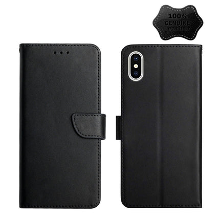 Genuine Leather Fingerprint-proof Horizontal Flip Phone Case, For iPhone X, For iPhone XR, For iPhone XS Max
