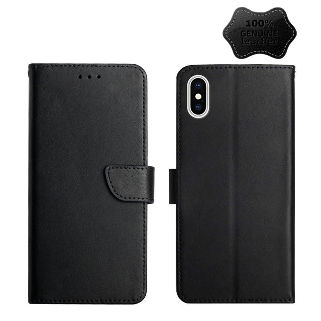 Genuine Leather Fingerprint-proof Horizontal Flip Phone Case, For iPhone X, For iPhone XR, For iPhone XS Max
