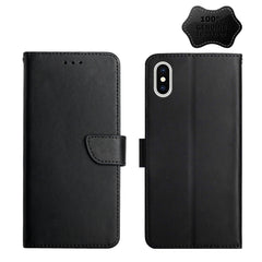Genuine Leather Fingerprint-proof Horizontal Flip Phone Case, For iPhone X, For iPhone XR, For iPhone XS Max