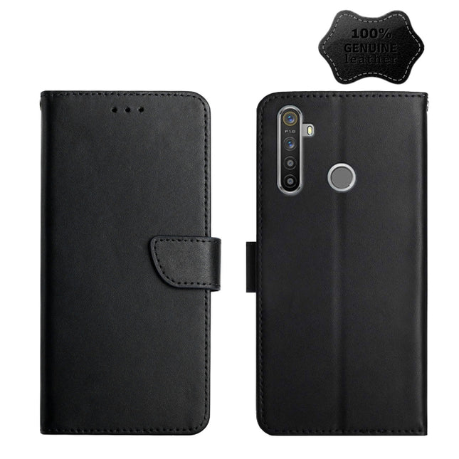 Genuine Leather Fingerprint-proof Horizontal Flip Phone Case, For OPPO Realme 5, For OPPO Realme 5 Pro, For OPPO Realme 6, For OPPO Realme 6 Pro, For OPPO Realme 7, For OPPO Realme 7 Pro, For OPPO Realme 8 5G, For OPPO Realme 8/8 Pro, For OPPO Realme 8...