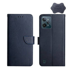 Genuine Leather Fingerprint-proof Horizontal Flip Phone Case, For OPPO Realme C31, For OPPO Realme C35, For OPPO Realme GT, For OPPO Realme GT Master