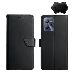 Genuine Leather Fingerprint-proof Horizontal Flip Phone Case, For OPPO Realme C31, For OPPO Realme C35, For OPPO Realme GT, For OPPO Realme GT Master