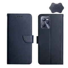 Genuine Leather Fingerprint-proof Horizontal Flip Phone Case, For OPPO Realme C31, For OPPO Realme C35, For OPPO Realme GT, For OPPO Realme GT Master