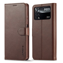 LC.IMEEKE Calf Texture Leather Phone Case, For Honor 50 / nova 9, For Honor 50 Pro / nova 9 Pro, For Xiaomi Poco X4 Pro 5G, For Xiaomi Poco M4 Pro