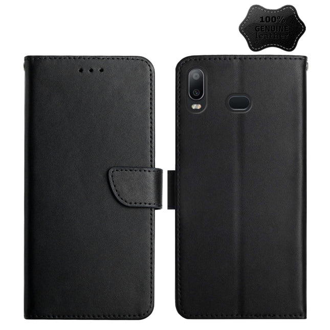 Genuine Leather Fingerprint-proof Horizontal Flip Phone Case, For Samsung Galaxy A10s, For Samsung Galaxy A12, For Samsung Galaxy A13 5G, For Samsung Galaxy A20 / A30, For Samsung Galaxy A20e, For Samsung Galaxy A20s, For Samsung Galaxy A21������������...