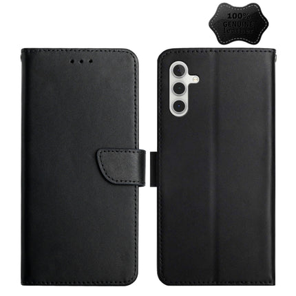 Genuine Leather Fingerprint-proof Horizontal Flip Phone Case, For Samsung Galaxy A10s, For Samsung Galaxy A12, For Samsung Galaxy A13 5G, For Samsung Galaxy A20 / A30, For Samsung Galaxy A20e, For Samsung Galaxy A20s, For Samsung Galaxy A21������������...