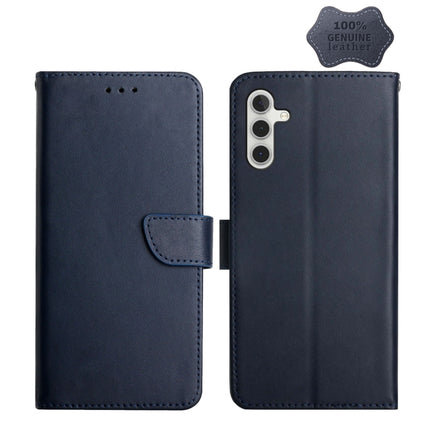 Genuine Leather Fingerprint-proof Horizontal Flip Phone Case, For Samsung Galaxy A10s, For Samsung Galaxy A12, For Samsung Galaxy A13 5G, For Samsung Galaxy A20 / A30, For Samsung Galaxy A20e, For Samsung Galaxy A20s, For Samsung Galaxy A21������������...