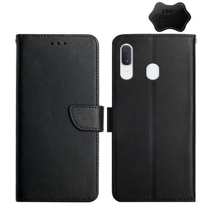 Genuine Leather Fingerprint-proof Horizontal Flip Phone Case, For Samsung Galaxy A10s, For Samsung Galaxy A12, For Samsung Galaxy A13 5G, For Samsung Galaxy A20 / A30, For Samsung Galaxy A20e, For Samsung Galaxy A20s, For Samsung Galaxy A21������������...