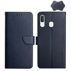 Genuine Leather Fingerprint-proof Horizontal Flip Phone Case, For Samsung Galaxy A10s, For Samsung Galaxy A12, For Samsung Galaxy A13 5G, For Samsung Galaxy A20 / A30, For Samsung Galaxy A20e, For Samsung Galaxy A20s, For Samsung Galaxy A21������������...