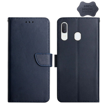 Genuine Leather Fingerprint-proof Horizontal Flip Phone Case, For Samsung Galaxy A10s, For Samsung Galaxy A12, For Samsung Galaxy A13 5G, For Samsung Galaxy A20 / A30, For Samsung Galaxy A20e, For Samsung Galaxy A20s, For Samsung Galaxy A21������������...