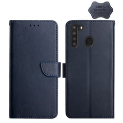 Genuine Leather Fingerprint-proof Horizontal Flip Phone Case, For Samsung Galaxy A10s, For Samsung Galaxy A12, For Samsung Galaxy A13 5G, For Samsung Galaxy A20 / A30, For Samsung Galaxy A20e, For Samsung Galaxy A20s, For Samsung Galaxy A21������������...