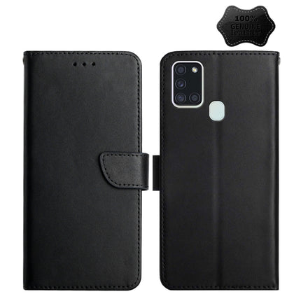 Genuine Leather Fingerprint-proof Horizontal Flip Phone Case, For Samsung Galaxy A10s, For Samsung Galaxy A12, For Samsung Galaxy A13 5G, For Samsung Galaxy A20 / A30, For Samsung Galaxy A20e, For Samsung Galaxy A20s, For Samsung Galaxy A21������������...