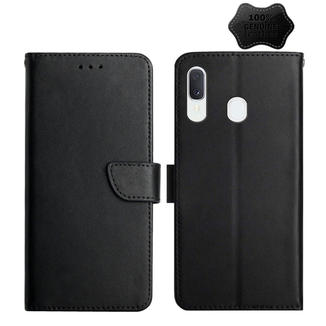 Genuine Leather Fingerprint-proof Horizontal Flip Phone Case, For Samsung Galaxy A40, For Samsung Galaxy A41, For Samsung Galaxy A42 5G, For Samsung Galaxy A50, For Samsung Galaxy A51, For Samsung Galaxy A51 5G, For Samsung Galaxy A70������������������...