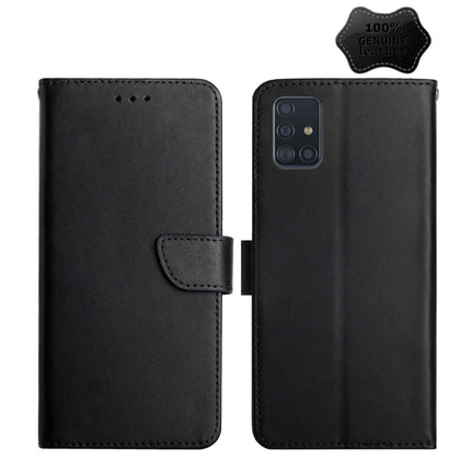 Genuine Leather Fingerprint-proof Horizontal Flip Phone Case, For Samsung Galaxy A40, For Samsung Galaxy A41, For Samsung Galaxy A42 5G, For Samsung Galaxy A50, For Samsung Galaxy A51, For Samsung Galaxy A51 5G, For Samsung Galaxy A70������������������...