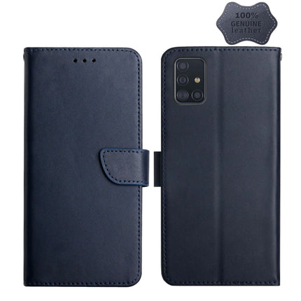 Genuine Leather Fingerprint-proof Horizontal Flip Phone Case, For Samsung Galaxy A40, For Samsung Galaxy A41, For Samsung Galaxy A42 5G, For Samsung Galaxy A50, For Samsung Galaxy A51, For Samsung Galaxy A51 5G, For Samsung Galaxy A70������������������...