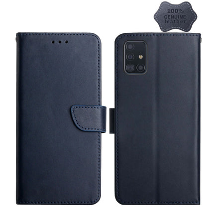Genuine Leather Fingerprint-proof Horizontal Flip Phone Case, For Samsung Galaxy A40, For Samsung Galaxy A41, For Samsung Galaxy A42 5G, For Samsung Galaxy A50, For Samsung Galaxy A51, For Samsung Galaxy A51 5G, For Samsung Galaxy A70������������������...