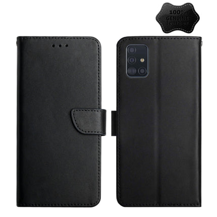 Genuine Leather Fingerprint-proof Horizontal Flip Phone Case, For Samsung Galaxy A40, For Samsung Galaxy A41, For Samsung Galaxy A42 5G, For Samsung Galaxy A50, For Samsung Galaxy A51, For Samsung Galaxy A51 5G, For Samsung Galaxy A70������������������...