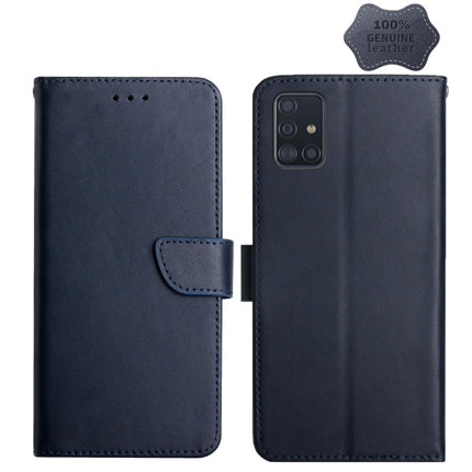 Genuine Leather Fingerprint-proof Horizontal Flip Phone Case, For Samsung Galaxy A40, For Samsung Galaxy A41, For Samsung Galaxy A42 5G, For Samsung Galaxy A50, For Samsung Galaxy A51, For Samsung Galaxy A51 5G, For Samsung Galaxy A70������������������...