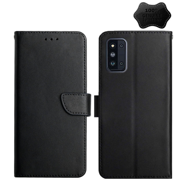 Genuine Leather Fingerprint-proof Horizontal Flip Phone Case, For Samsung Galaxy A91, For Samsung Galaxy F52 5G, For Samsung Galaxy J2 Prime, For Samsung Galaxy M10 / A10, For Samsung Galaxy M21 / M30s, For Samsung Galaxy M31, For Samsung Galaxy M51   ...
