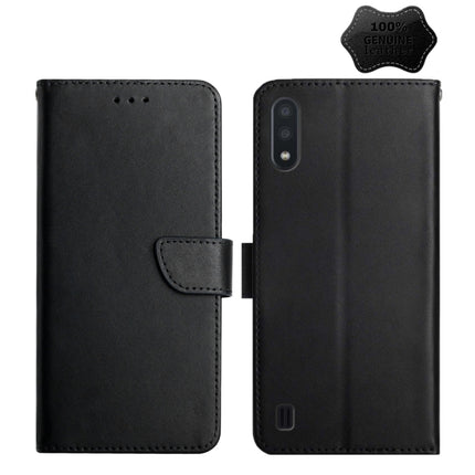 Genuine Leather Fingerprint-proof Horizontal Flip Phone Case, For Samsung Galaxy A91, For Samsung Galaxy F52 5G, For Samsung Galaxy J2 Prime, For Samsung Galaxy M10 / A10, For Samsung Galaxy M21 / M30s, For Samsung Galaxy M31, For Samsung Galaxy M51���...