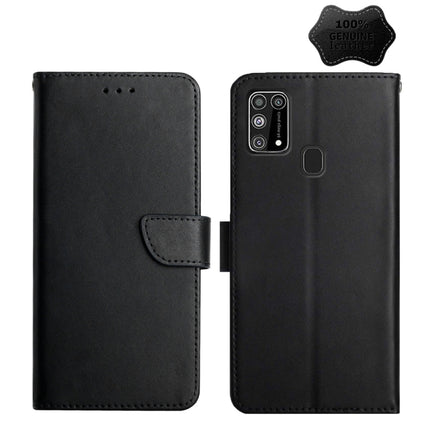 Genuine Leather Fingerprint-proof Horizontal Flip Phone Case, For Samsung Galaxy A91, For Samsung Galaxy F52 5G, For Samsung Galaxy J2 Prime, For Samsung Galaxy M10 / A10, For Samsung Galaxy M21 / M30s, For Samsung Galaxy M31, For Samsung Galaxy M51���...