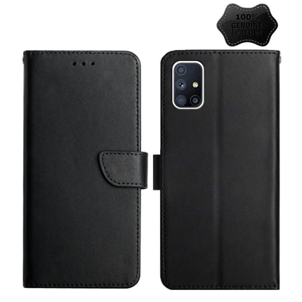 Genuine Leather Fingerprint-proof Horizontal Flip Phone Case, For Samsung Galaxy A91, For Samsung Galaxy F52 5G, For Samsung Galaxy J2 Prime, For Samsung Galaxy M10 / A10, For Samsung Galaxy M21 / M30s, For Samsung Galaxy M31, For Samsung Galaxy M51���...