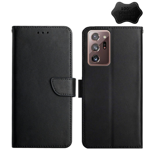 Genuine Leather Fingerprint-proof Horizontal Flip Phone Case, For Samsung Galaxy Note20 Ultra, For Samsung Galaxy S10, For Samsung Galaxy S10e, For Samsung Galaxy S10+, For Samsung Galaxy S20, For Samsung Galaxy S20 FE, For Samsung Galaxy S20+