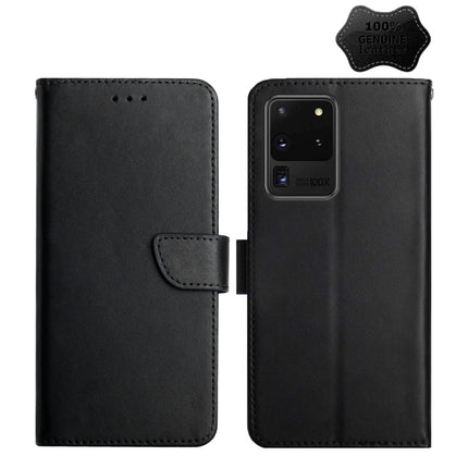 Genuine Leather Fingerprint-proof Horizontal Flip Phone Case, For Samsung Galaxy Note20 Ultra, For Samsung Galaxy S10, For Samsung Galaxy S10e, For Samsung Galaxy S10+, For Samsung Galaxy S20, For Samsung Galaxy S20 FE, For Samsung Galaxy S20+���������...