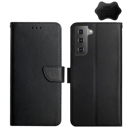 Genuine Leather Fingerprint-proof Horizontal Flip Phone Case, For Samsung Galaxy S22 5G, For Samsung Galaxy S22+ 5G, For Samsung Galaxy S22 Ultra 5G