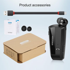 Fineblue F990 CVC6.0 Noise Reduction Lavalier Bluetooth Earphone, Support Vibration Reminder