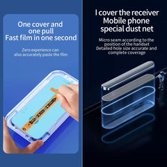 For iPhone 16e / 13 / 13 Pro 25pcs Fast Attach Dust-proof Anti-static Tempered Glass Film, For iPhone 13 mini (25PCS), For iPhone 16e / 13 / 13 Pro (25PCS), For iPhone 13 Pro Max (25PCS), For iPhone 12 mini(25PCS), For iPhone 12 / 12 Pro(25PCS)��������...