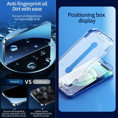 For iPhone 16e / 13 / 13 Pro 25pcs Fast Attach Dust-proof Anti-static Tempered Glass Film, For iPhone 13 mini (25PCS), For iPhone 16e / 13 / 13 Pro (25PCS), For iPhone 13 Pro Max (25PCS), For iPhone 12 mini(25PCS), For iPhone 12 / 12 Pro(25PCS)��������...