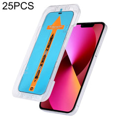 For iPhone 16e / 13 / 13 Pro 25pcs Fast Attach Dust-proof Anti-static Tempered Glass Film, For iPhone 13 mini (25PCS), For iPhone 16e / 13 / 13 Pro (25PCS), For iPhone 13 Pro Max (25PCS), For iPhone 12 mini(25PCS), For iPhone 12 / 12 Pro(25PCS)��������...