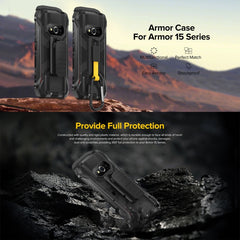 For Ulefone Power Armor 15 Ulefone Back Clip Phone Case with Carabiner, For Ulefone Power Armor 15